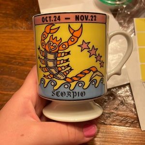 vintage horoscope scorpio mug made in japan